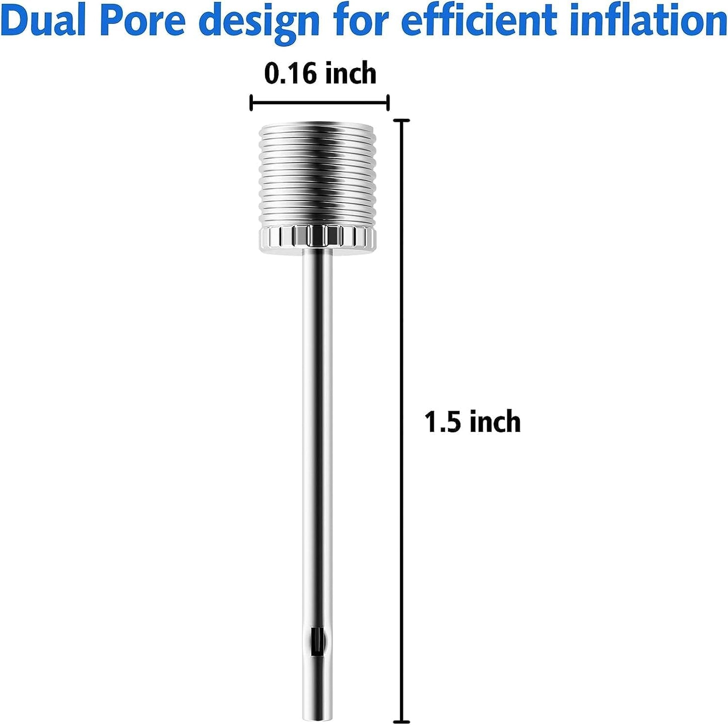 Air Pump Needle 35pcs, Ball Inflation for Basketball, Soccer, Volleyball, Football or Rugby Balls Replacement Pin Inflating with Storage Box Silver