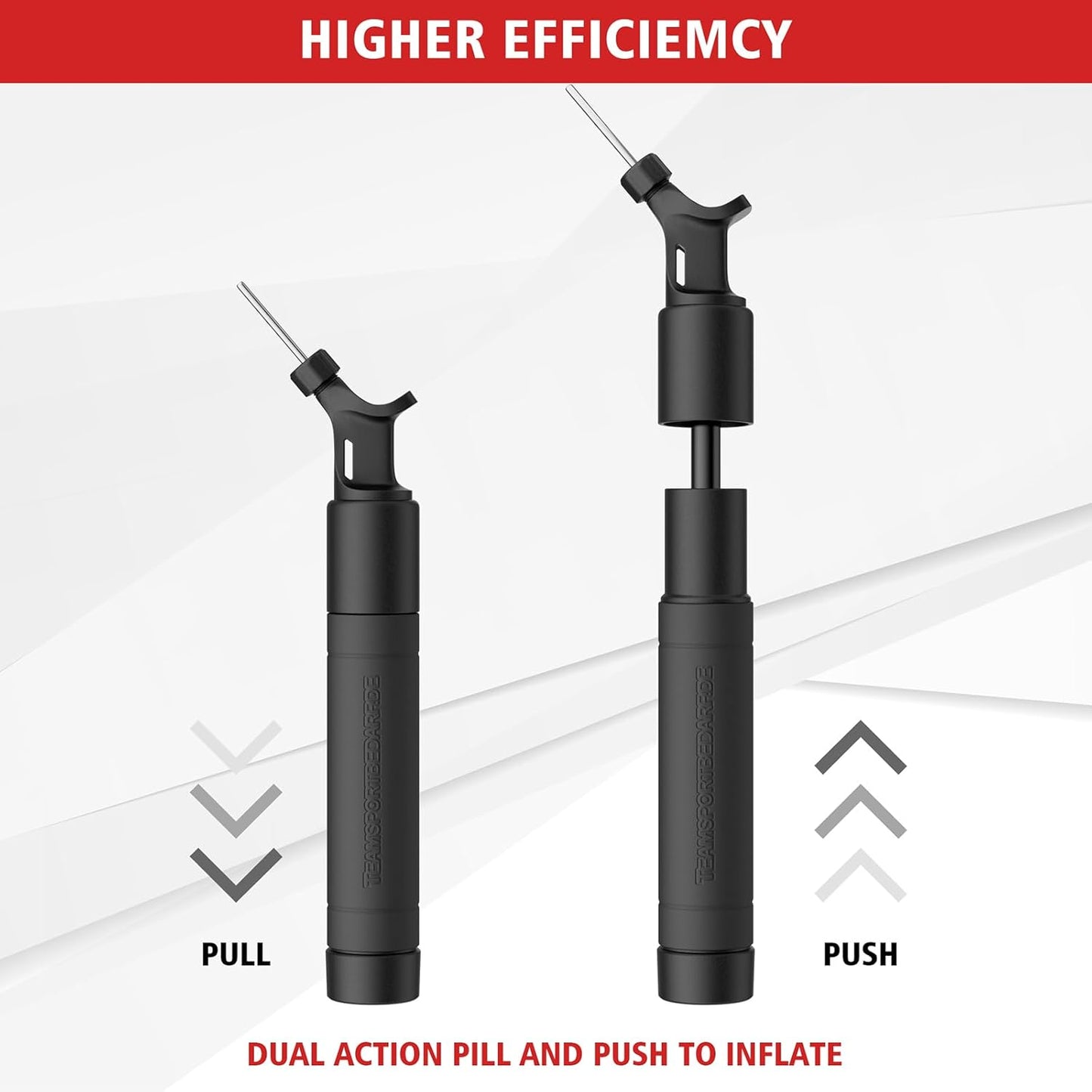 Ball Pump,Air Ball Pump Sports Ball Pump with 5 Needles,Air Pump,Nozzle, Push & Pull Inflator System, Perfect for Volleyball, Basketball, Football, Soccer, Water Polo,Swim Inflatables