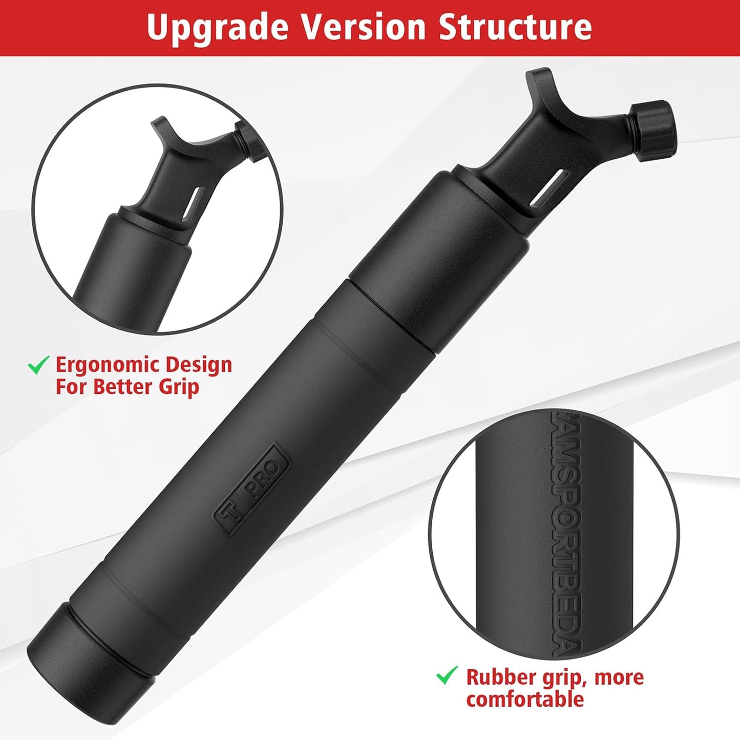 Ball Pump,Air Ball Pump Sports Ball Pump with 5 Needles,Air Pump,Nozzle, Push & Pull Inflator System, Perfect for Volleyball, Basketball, Football, Soccer, Water Polo,Swim Inflatables