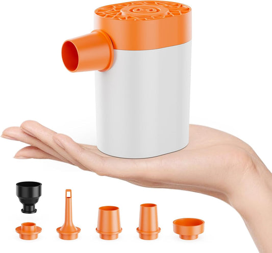 Mini Air Pump Ultra Air Mattress Pump AA Battery Powered Electric Pumps Small Air Pump for Inflatables to Inflate Deflate for Air Bed,Pool Floats,Vacuum Storage Bags,Air Mattress,Swim Ring